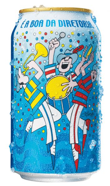Lata de cerveja Antarctica carnaval 2013 - Ziraldo 350ml
