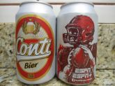 Lata de cerveja Conti ESPN futebol americano 350ml