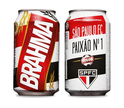 Lata de cerveja Brahma São Paulo 350ml