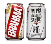 Lata de cerveja Brahma Santos 350ml